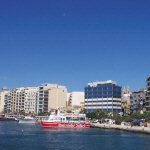 Boulevard met bootje in Sliema